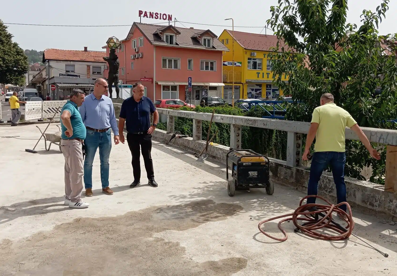Gradonačelnik Tuzle obišao radove na sanaciji mostova Kipovi i Plavog mosta