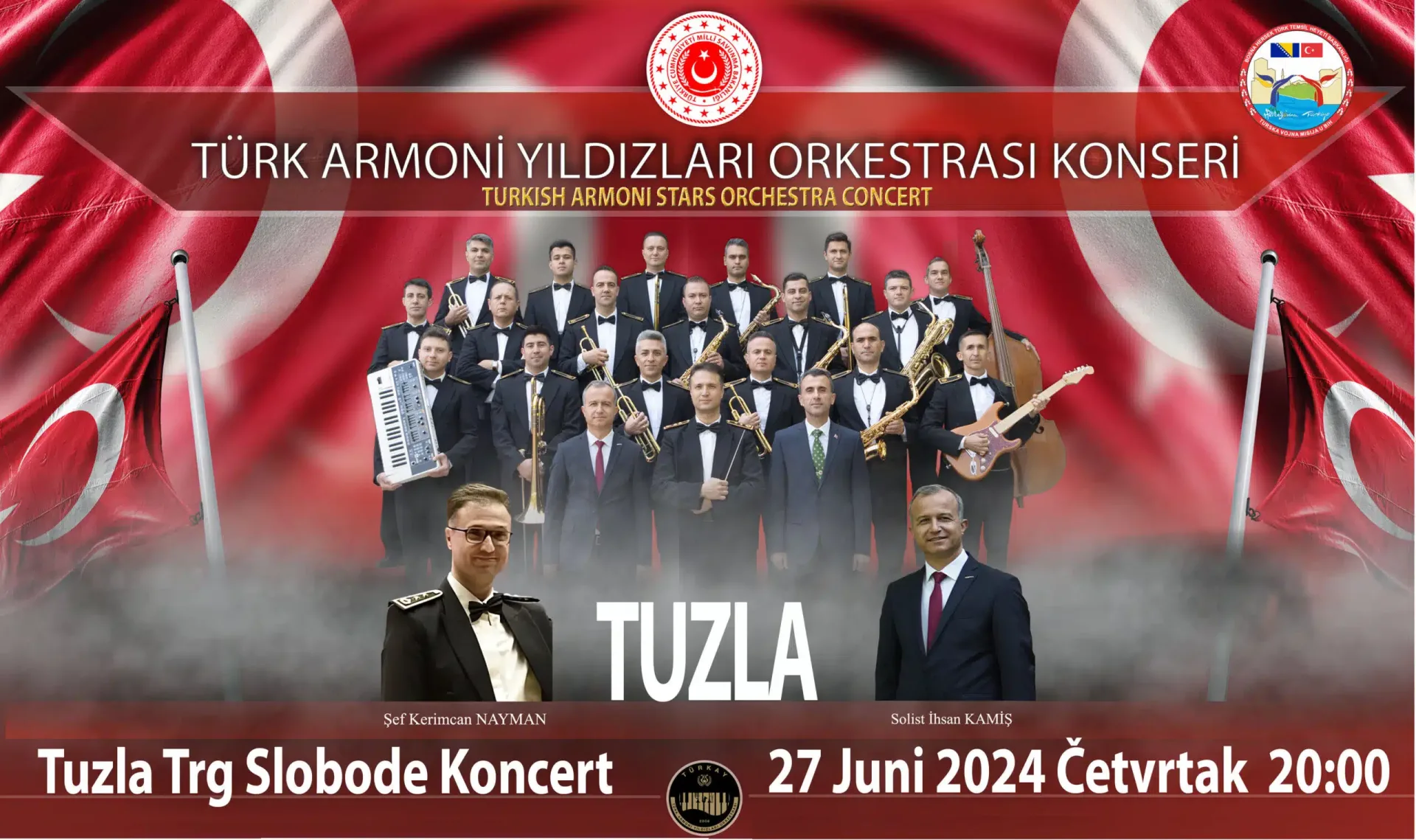 Obavijest o izmjeni mjesta održavanja koncerta turskog orkestra, Harmony Stars Orchestra