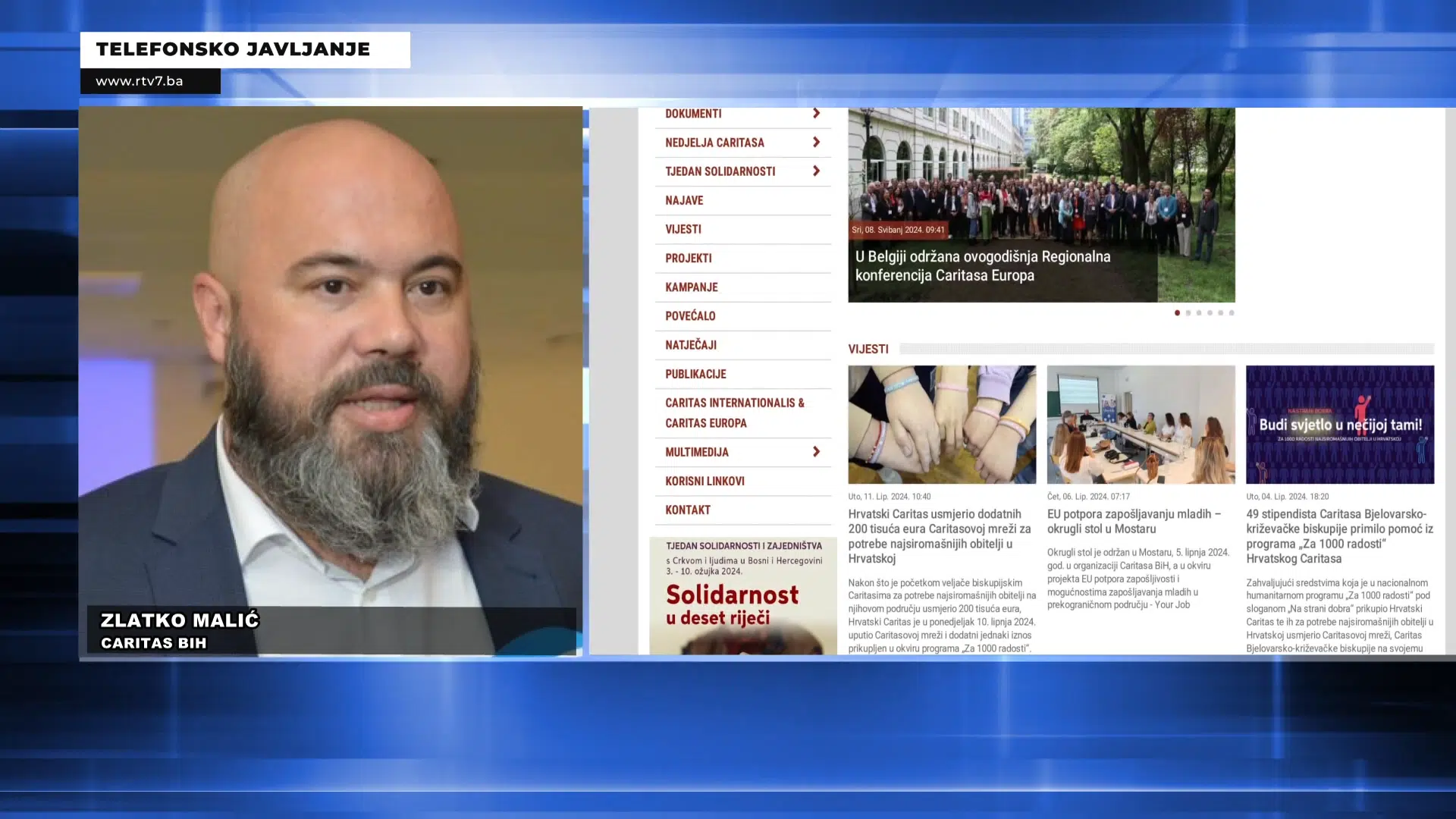 Video: Caritas BiH poziva organizacije osoba s invaliditetom da se prijave na javni poziv