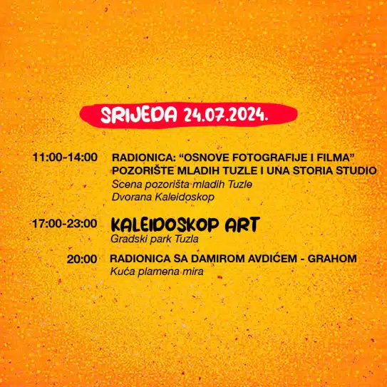 Najava događaja: Drugi dan 14. Kaleidoskop festivala