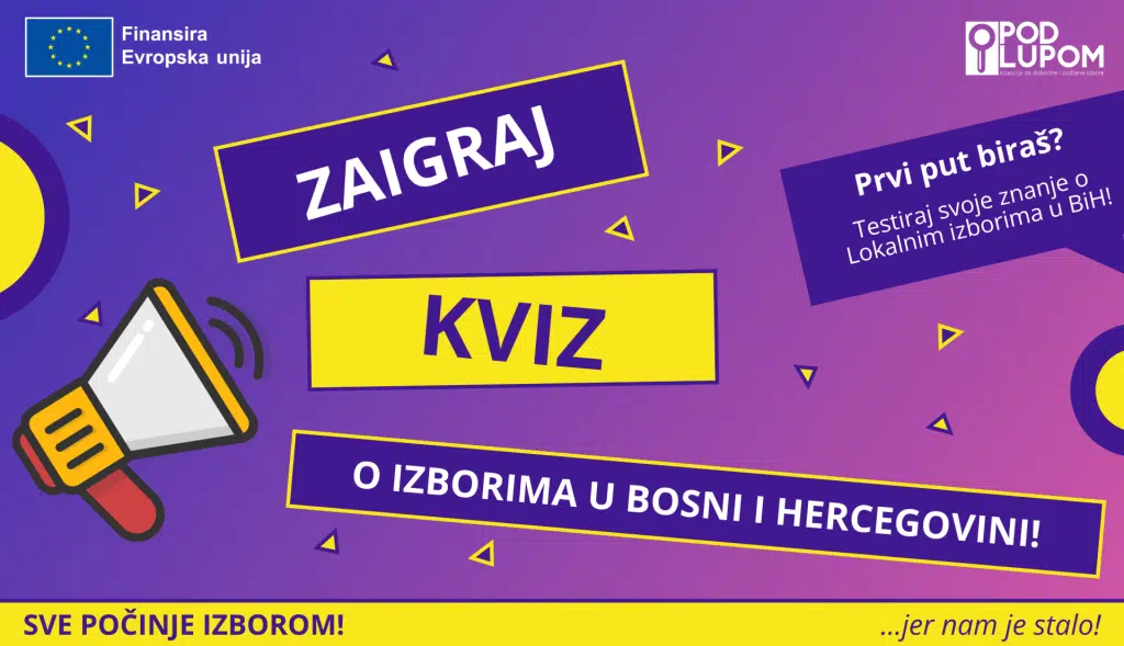 (VIDEO) Koalicija ‘Pod lupom’ pokrenula interaktivni kviz o izborima u BiH