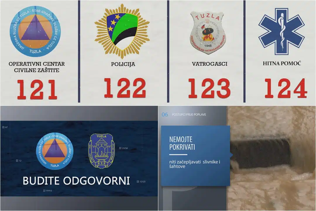(Video) Civilna zaštita Tuzla: Upozorenje građanima zbog najavljenog nevremena