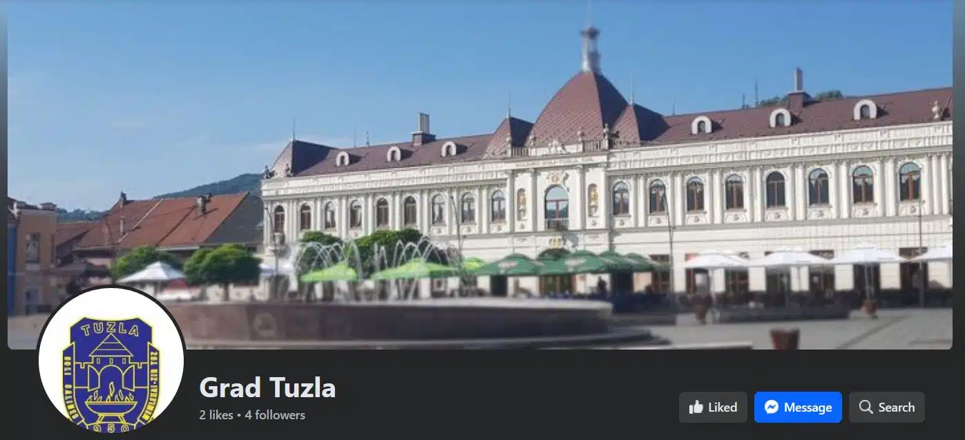Grad Tuzla pokrenuo zvaničnu Facebook stranicu radi veće transparentnosti i unapređenja komunikacije s građanima