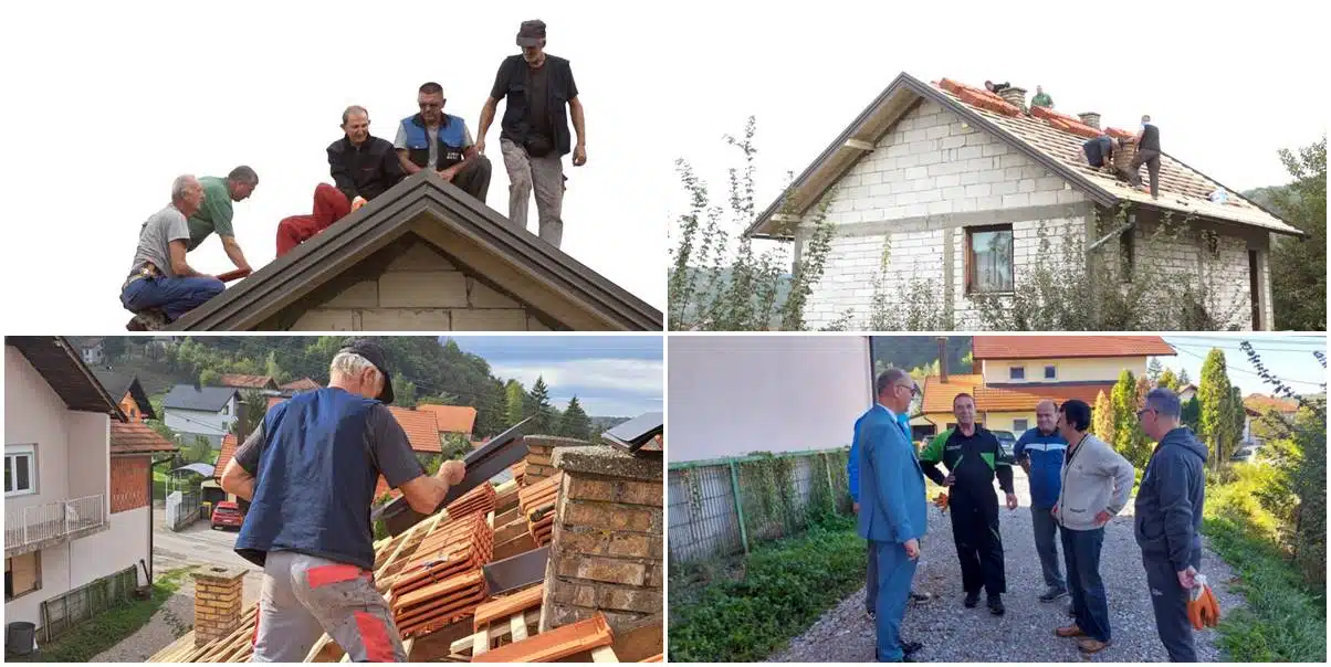 Zaim Lelić uz podršku boračkih organizacija Grada Tuzle i dobrih ljudi dobio novi krov za kuću (VIDEO)