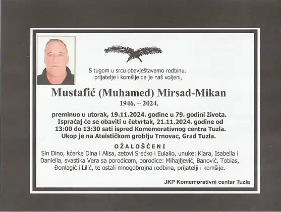 preminuo je mustafić mirsad-mikan