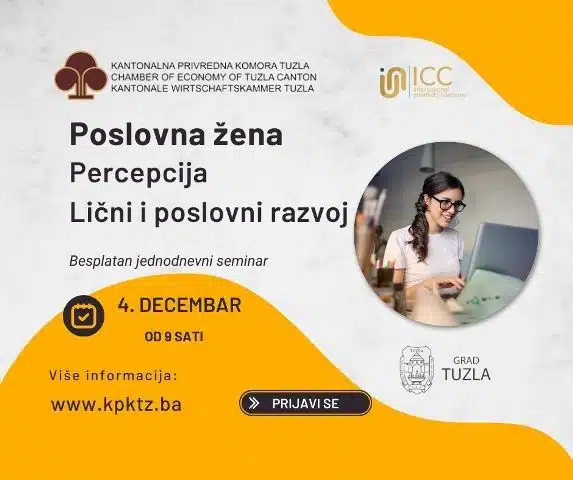 Seminar “Poslovna žena” 4. decembra u Tuzli