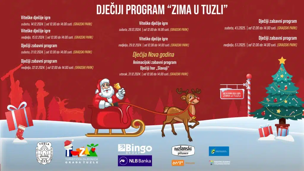 Objavljen program manifestacije „Zima u Tuzli“ objavljen program manifestacije „zima u tuzli“