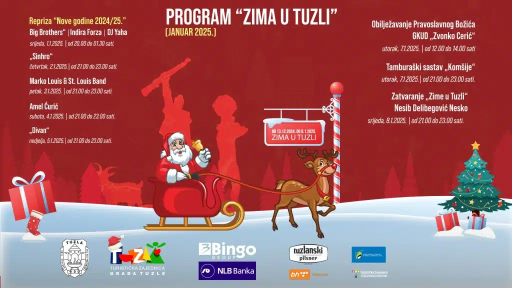 Objavljen program manifestacije „Zima u Tuzli“ objavljen program manifestacije „zima u tuzli“