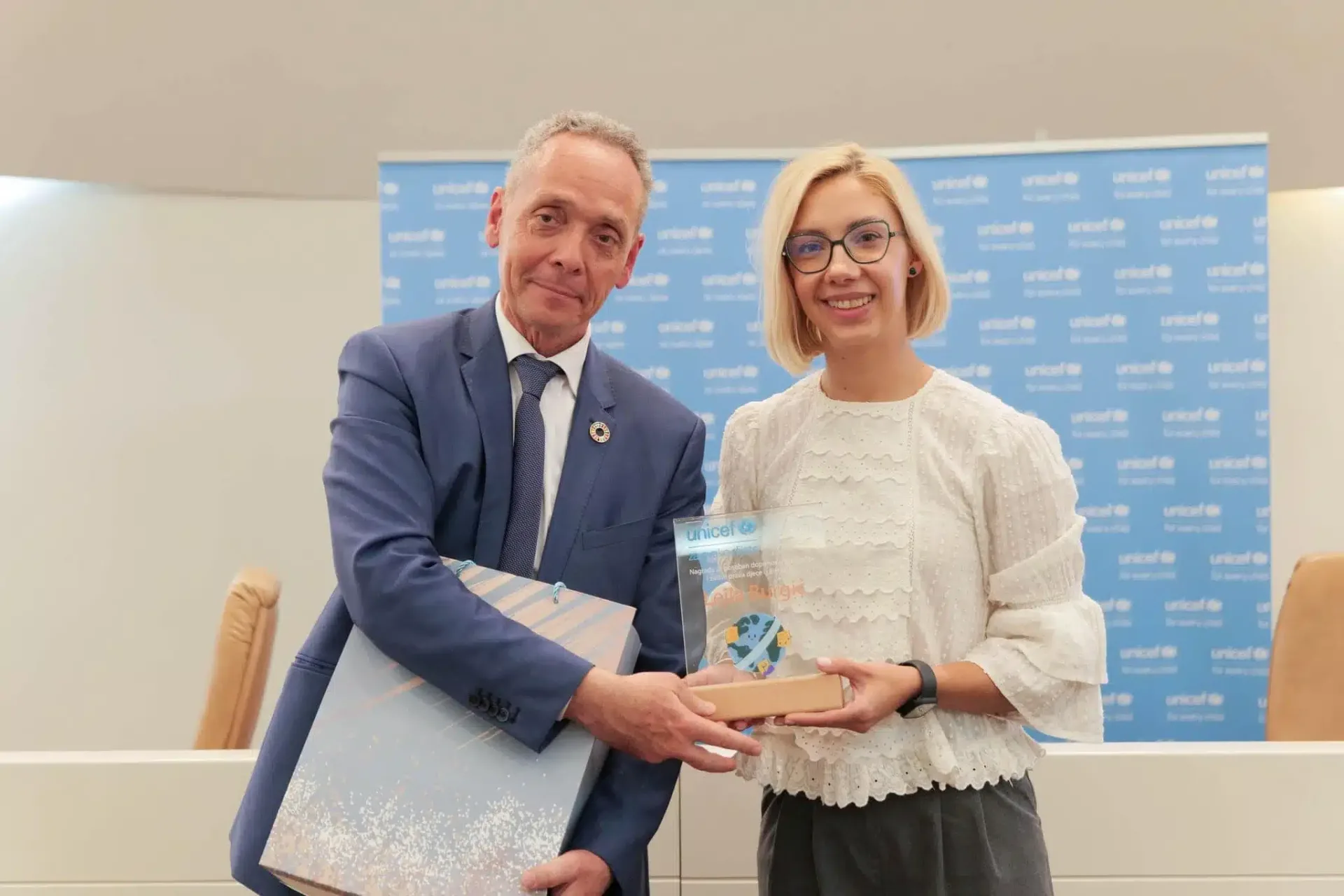 Tuzlanka Lejla Burgić dobitnica UNICEF-ove nagrade za rad sa djecom (VIDEO)