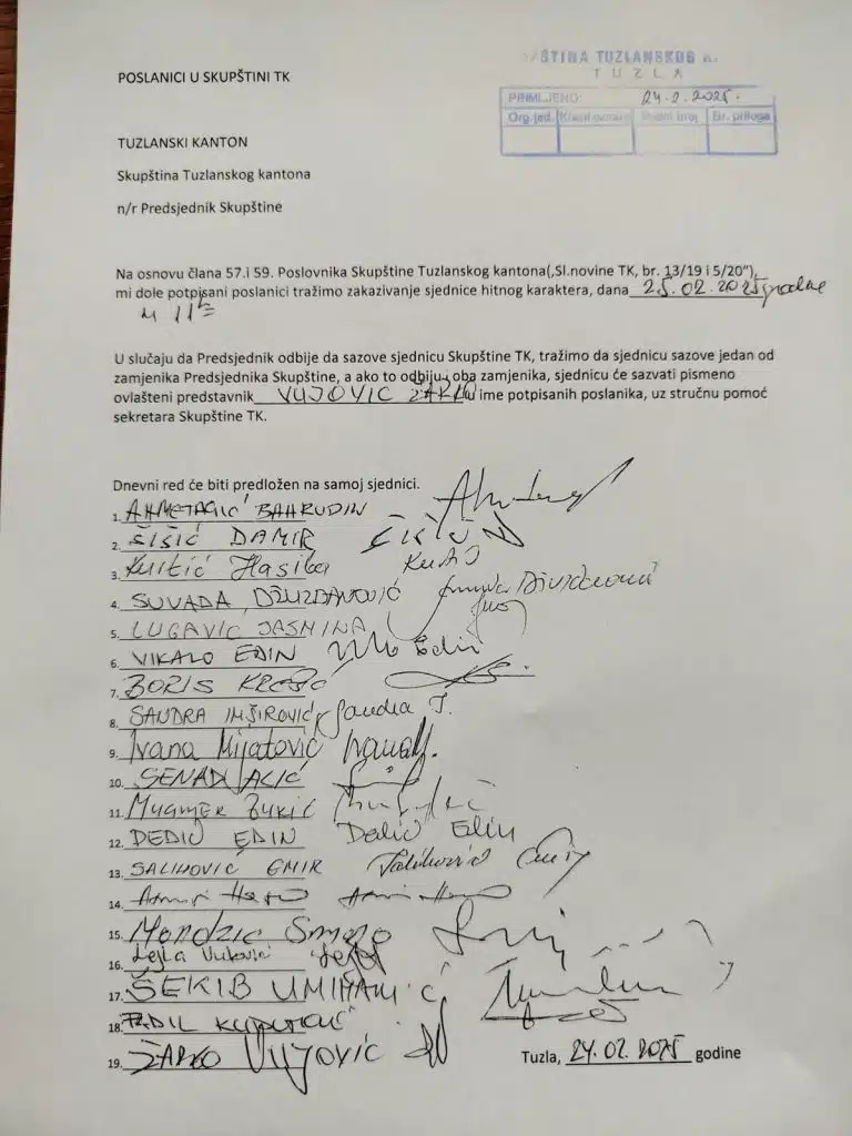 SDA i DF vraćaju vlast u TK, formirana nova skupštinska većina