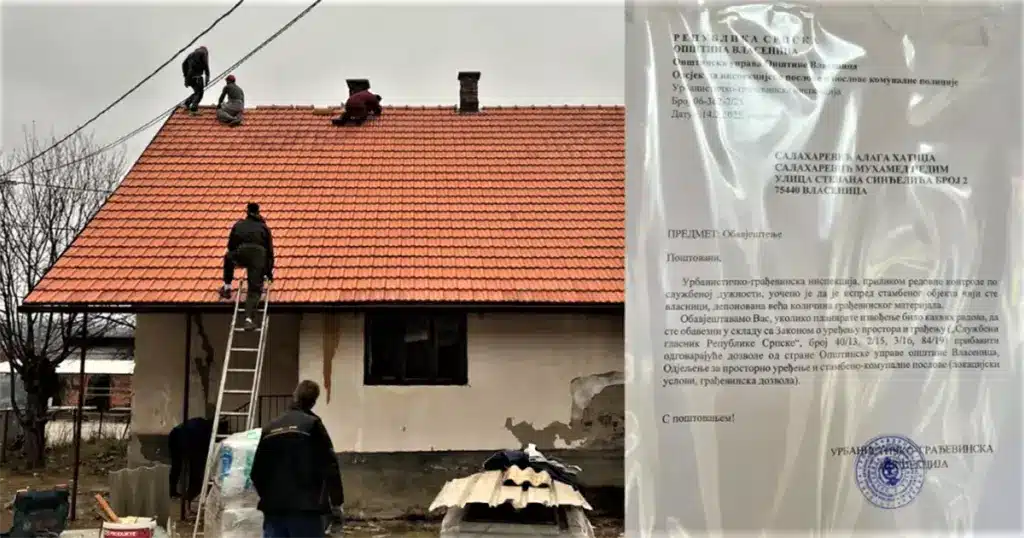 Nedimu Salahareviću zabranili obnovu porodične kuće u Vlasenici