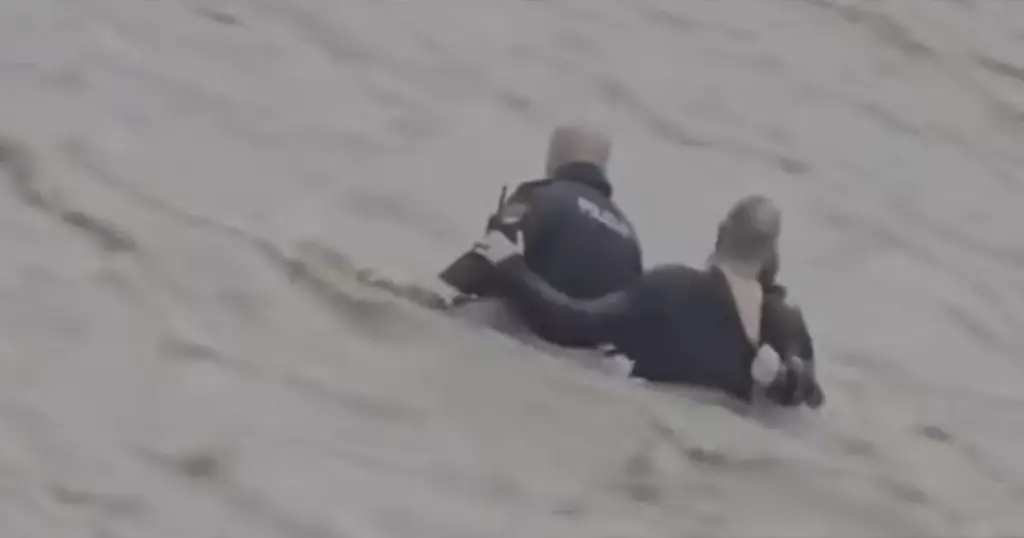 Dramatično spašavanje policajca u Tuzli, više osoba završilo u nabujaloj Jali