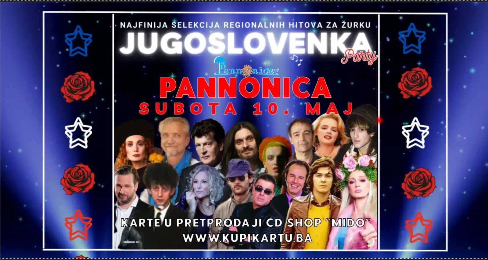 „Jugoslovenka“ stiže na Panonska jezera – velika muzička žurka 10. maja u Tuzli