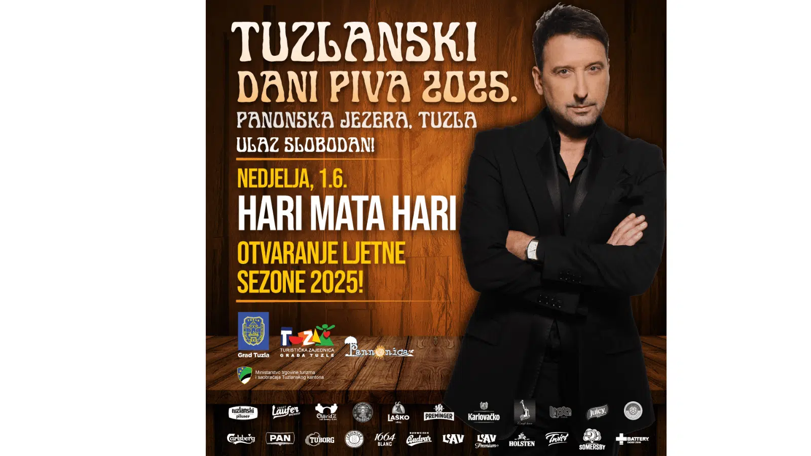 Tuzlanski Dani Piva 2025. počinju u petak! Pivo, Muzika i Zabava na Panonskim jezerima