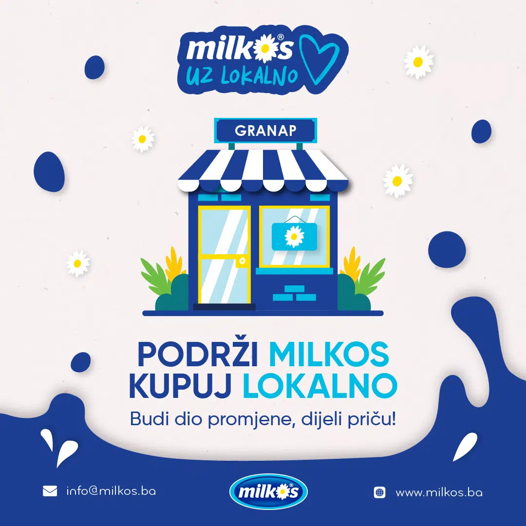 Društveno odgovorni projekat „Milkos srcem uz lokalno“: 4 mjeseca sniženih cijena u preko 300 malih granapa