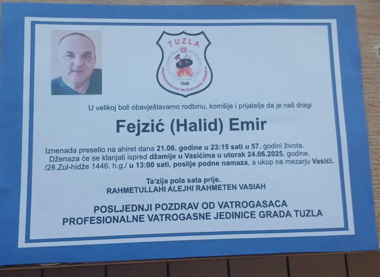 Preminuo je Emir Fejzić