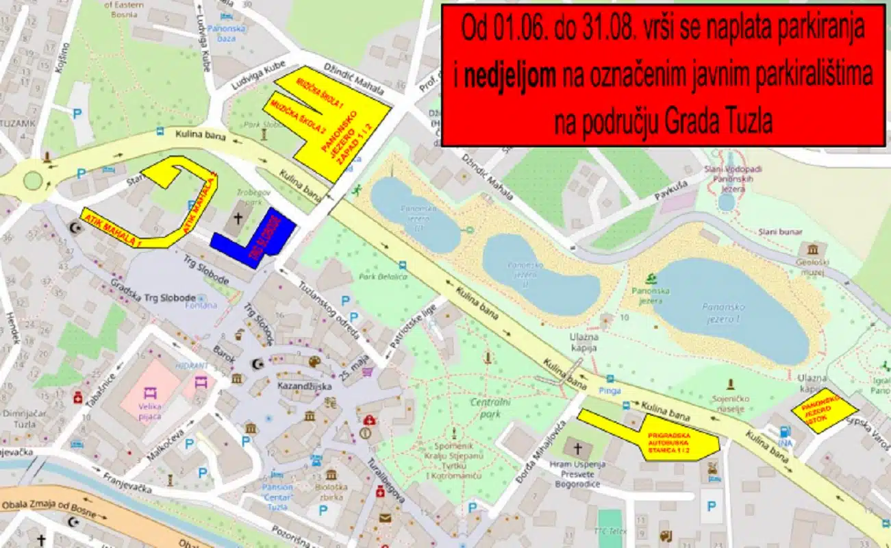 Od danas naplata parkinga i nedjeljom