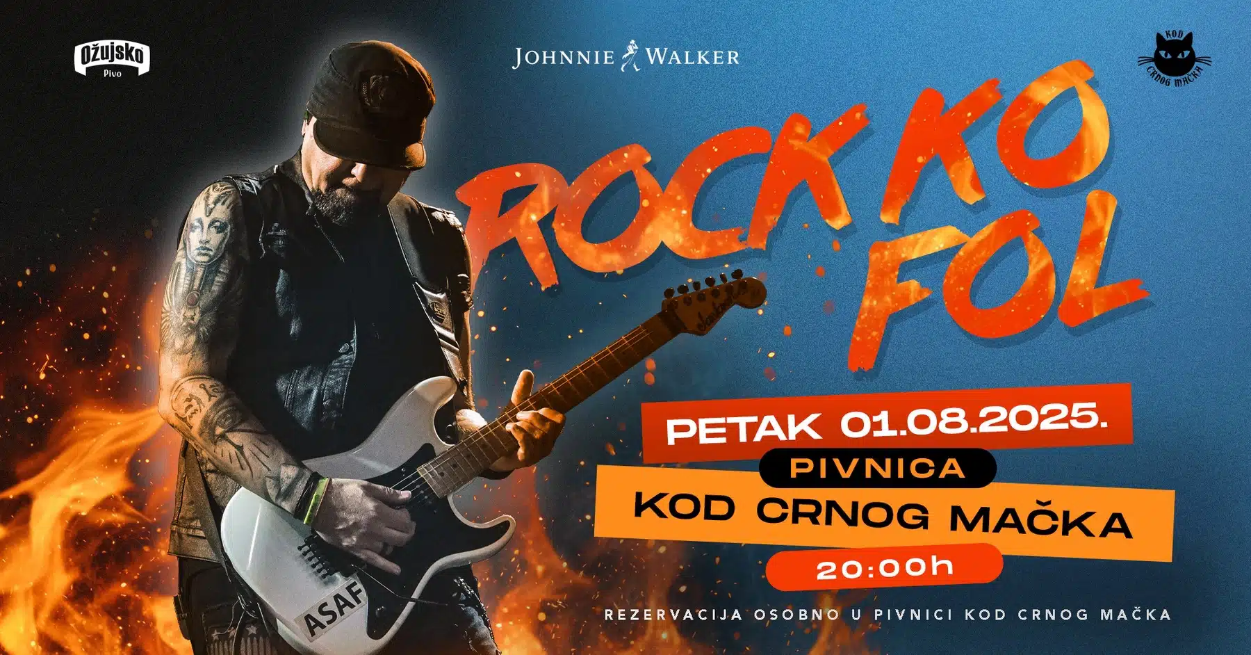 Rock Ko Fol ponovo u pivnici Kod Crnog Mačka, nezaboravna rock večer 1. avgusta