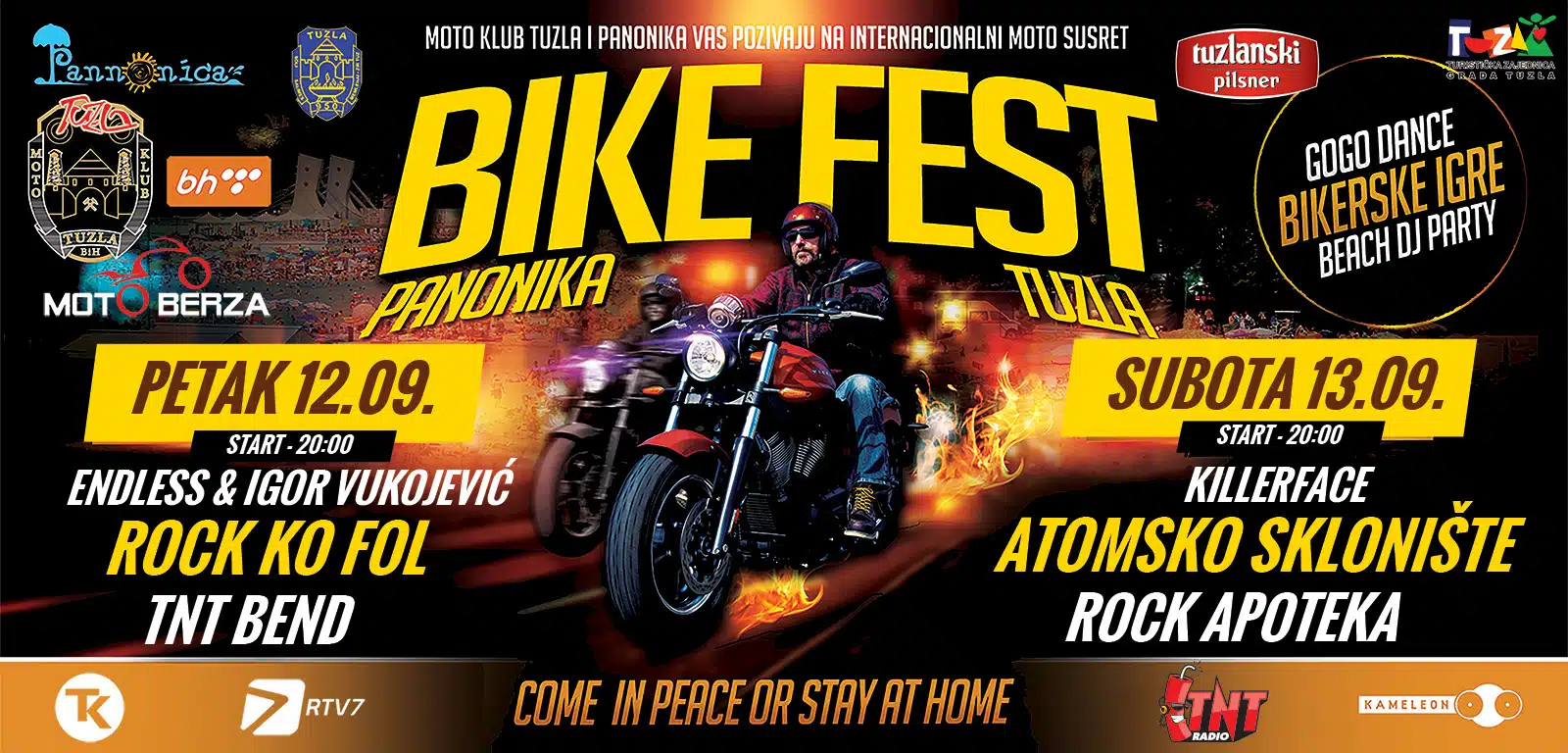 Tradicionalni Bike Fest Panonika Tuzla 2025: Tri dana rocka, adrenalina i  druženja