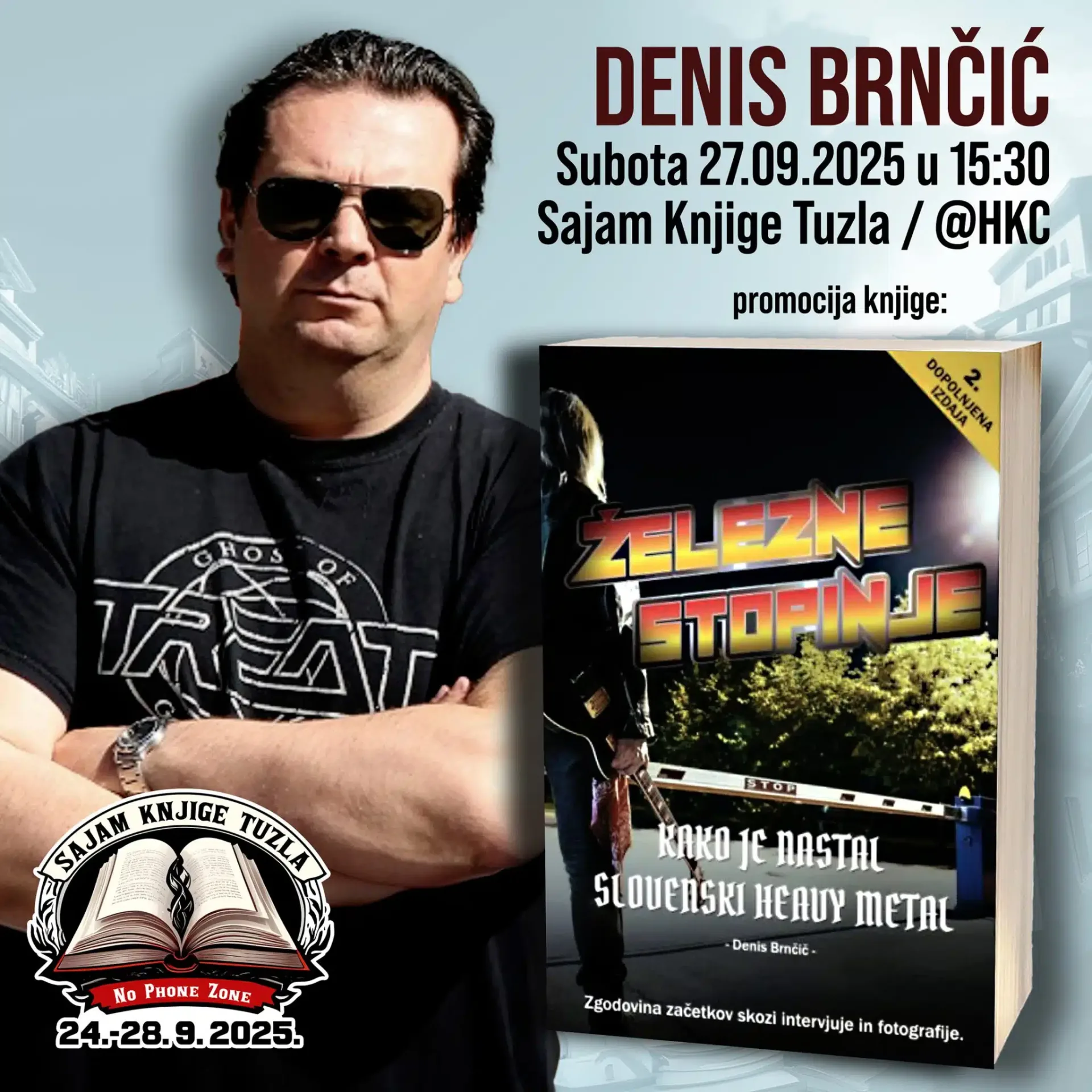Denis Brnčić donosi priču o slovenskom heavy metalu na Sajmu knjige u Tuzli