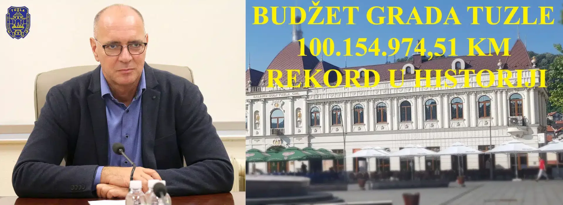 Rekord ostvaren: Budžet Grada Tuzle prešao 100 miliona KM 