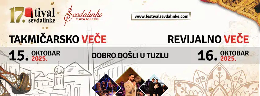 Festival Sevdalinke “Sevdalinko u srcu te nosim” 15. i 16. oktobra – Karte u prodaji