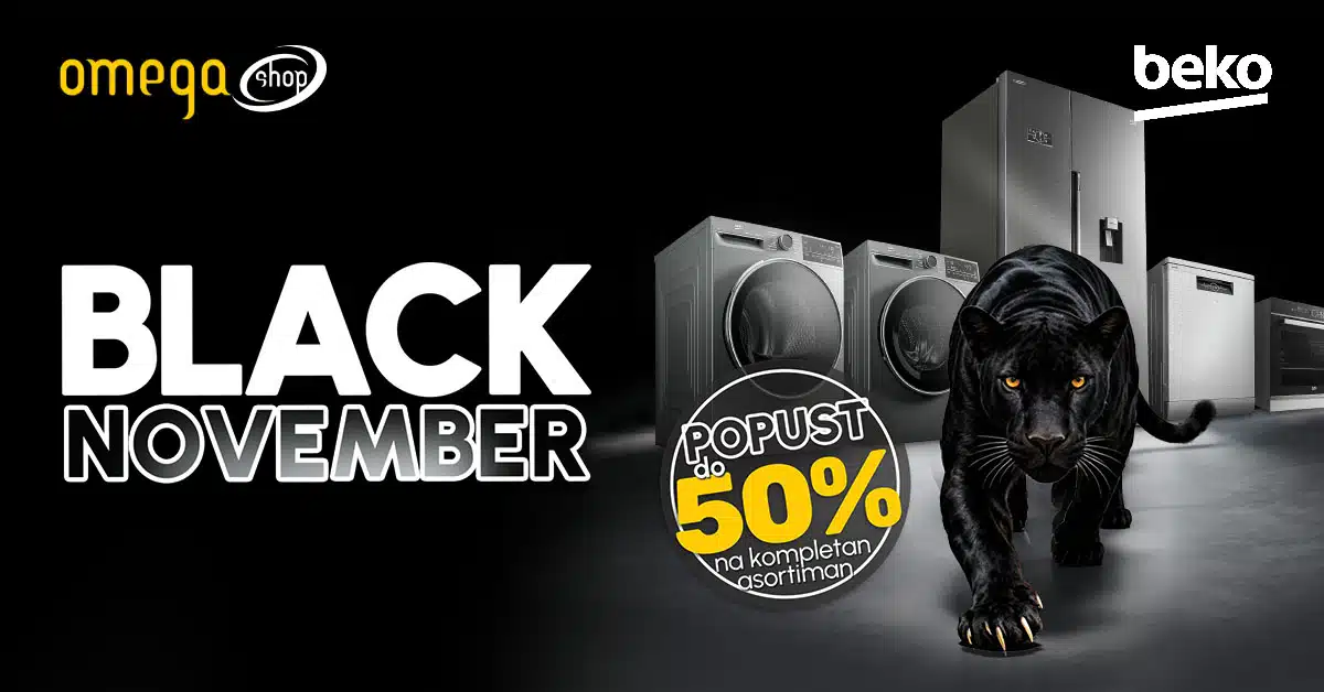 Black November u Omega Shop: iskoristite popuste do 50% na sve proizvode