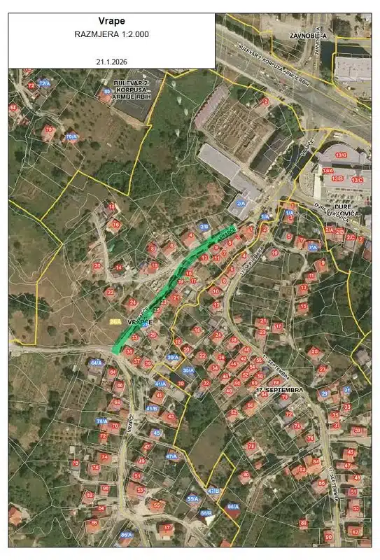 Privremena obustava saobraćaja u dijelu ulice Vrapče