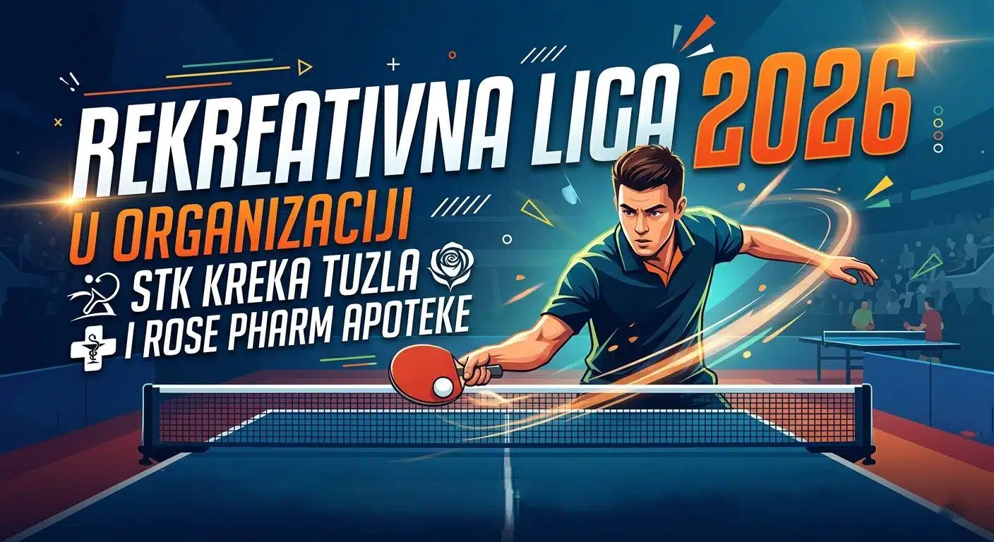 Stonoteniski klub Kreka pokreće ligu za veterane i rekreativce