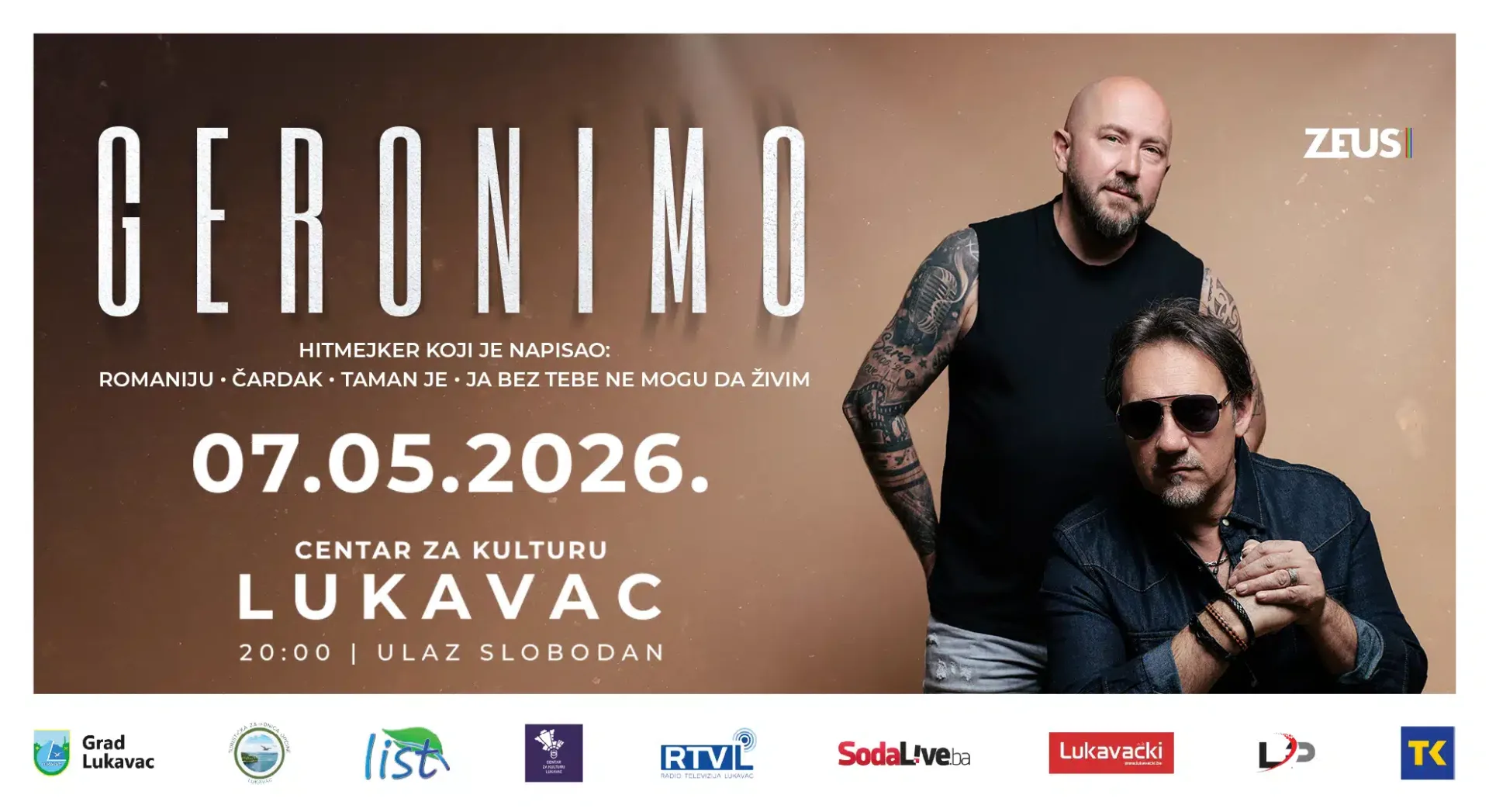 Koncert hitmejkera Mirka Šenkovskog Geronima 7. maja u Lukavcu na sajmu „List“