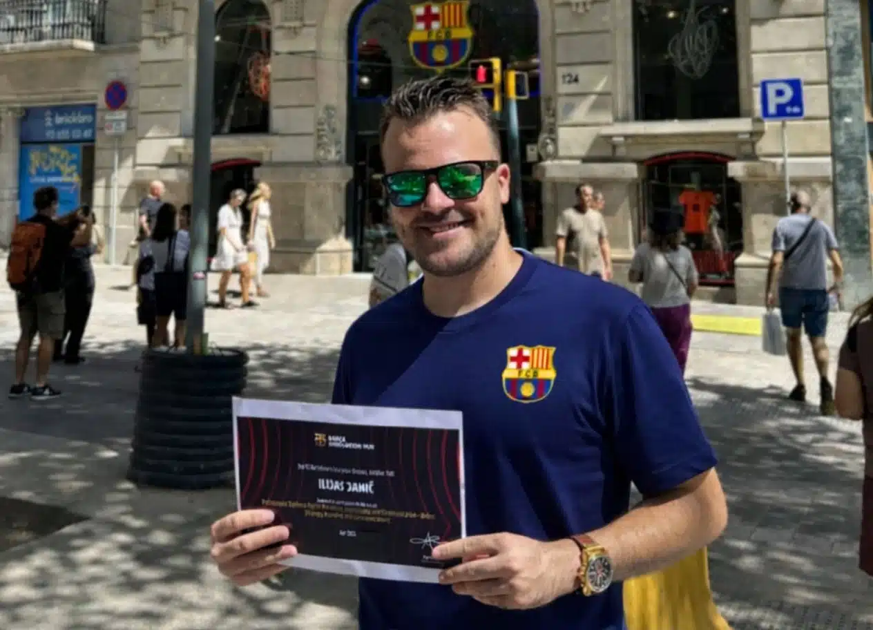 Od Tuzle do Barcelone: Ilija Jahić uspješno završio prestižni program FC Barcelone