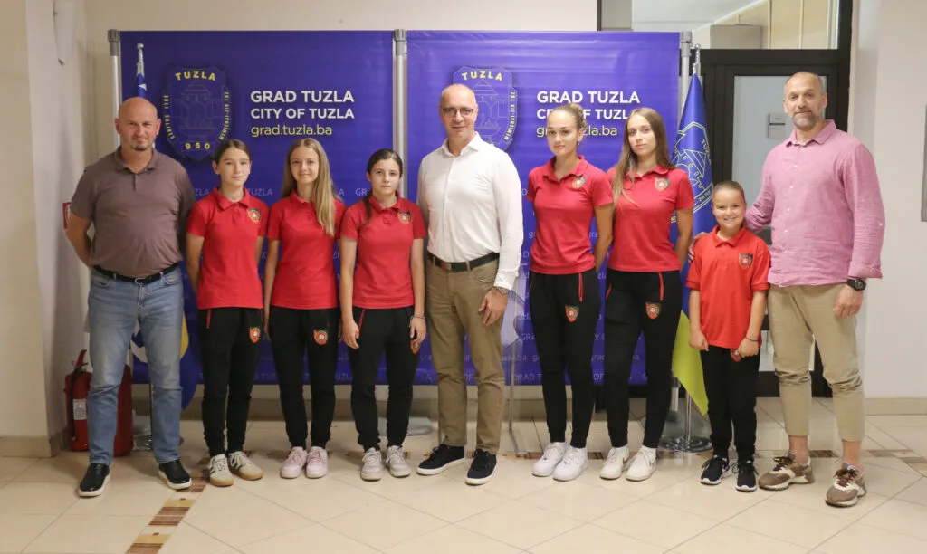 Gradonačelnik Lugavić upriličio prijem za ŽFK Sloboda 2024 Tuzla
