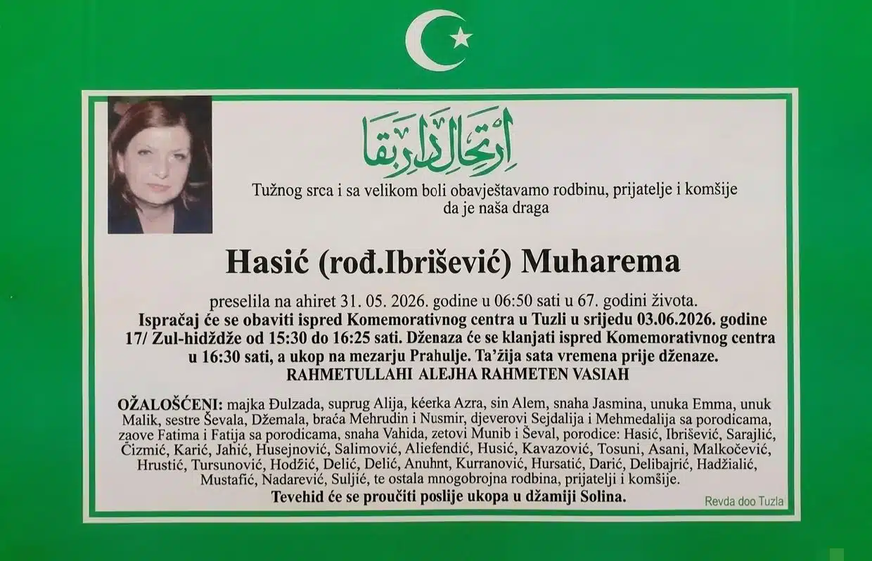 Preminula je Muharema Hasić