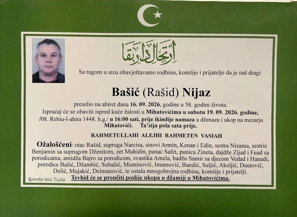 Preminuo je Nijaz Bašić