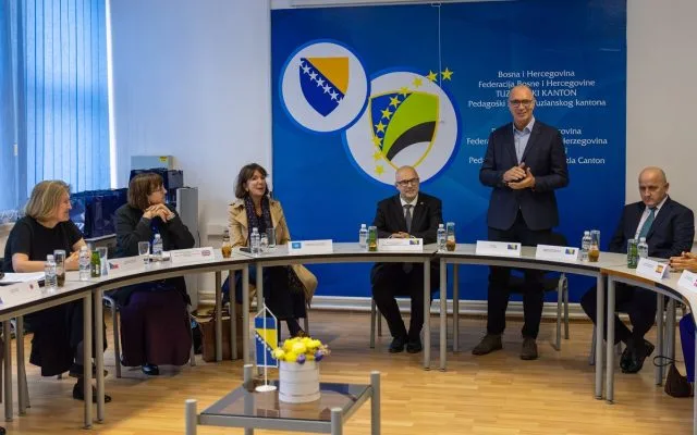 Gradonačelnik Lugavić sastao se sa delegacijom UN-a i ambasadorima zemalja donatora Fonda za izgradnju mira
