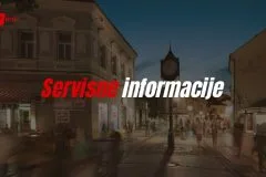 Servisne informacije za 26.oktobar