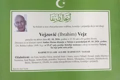 Preminuo je Vejz Vejzović